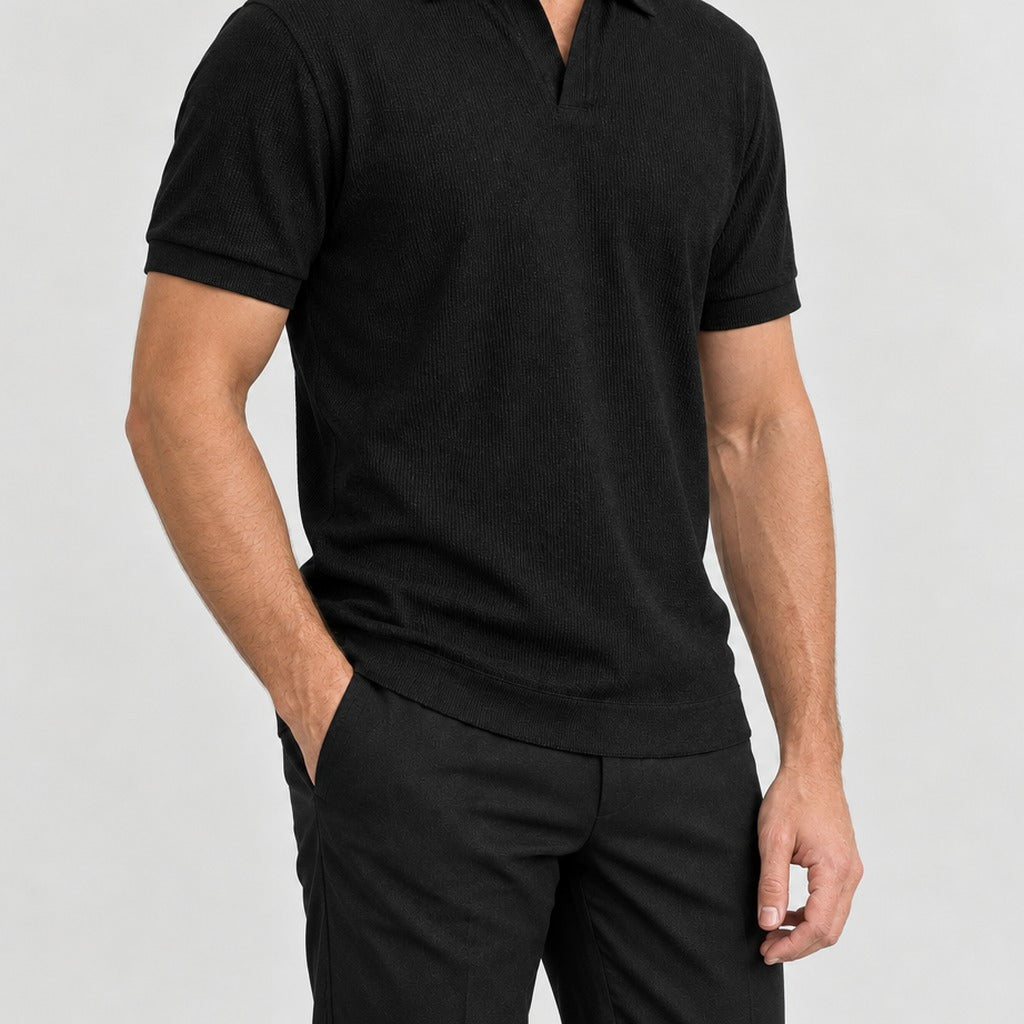 Gerold Ribbed Polo - Lead Product Detail