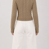 Magna Cable Knit Cardigan - Lead Product Detail