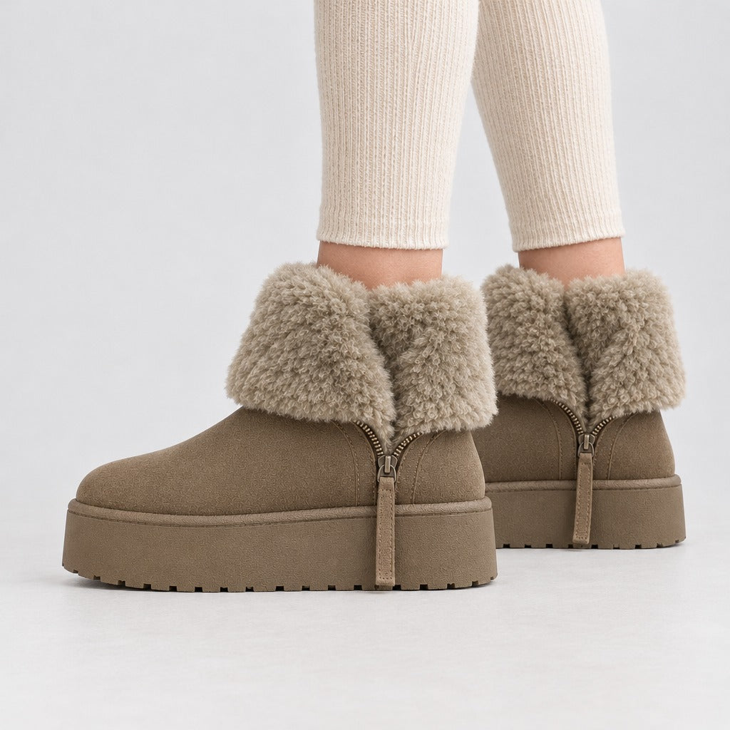 Margrethe Plush Platform Boots - Lead Product Detail