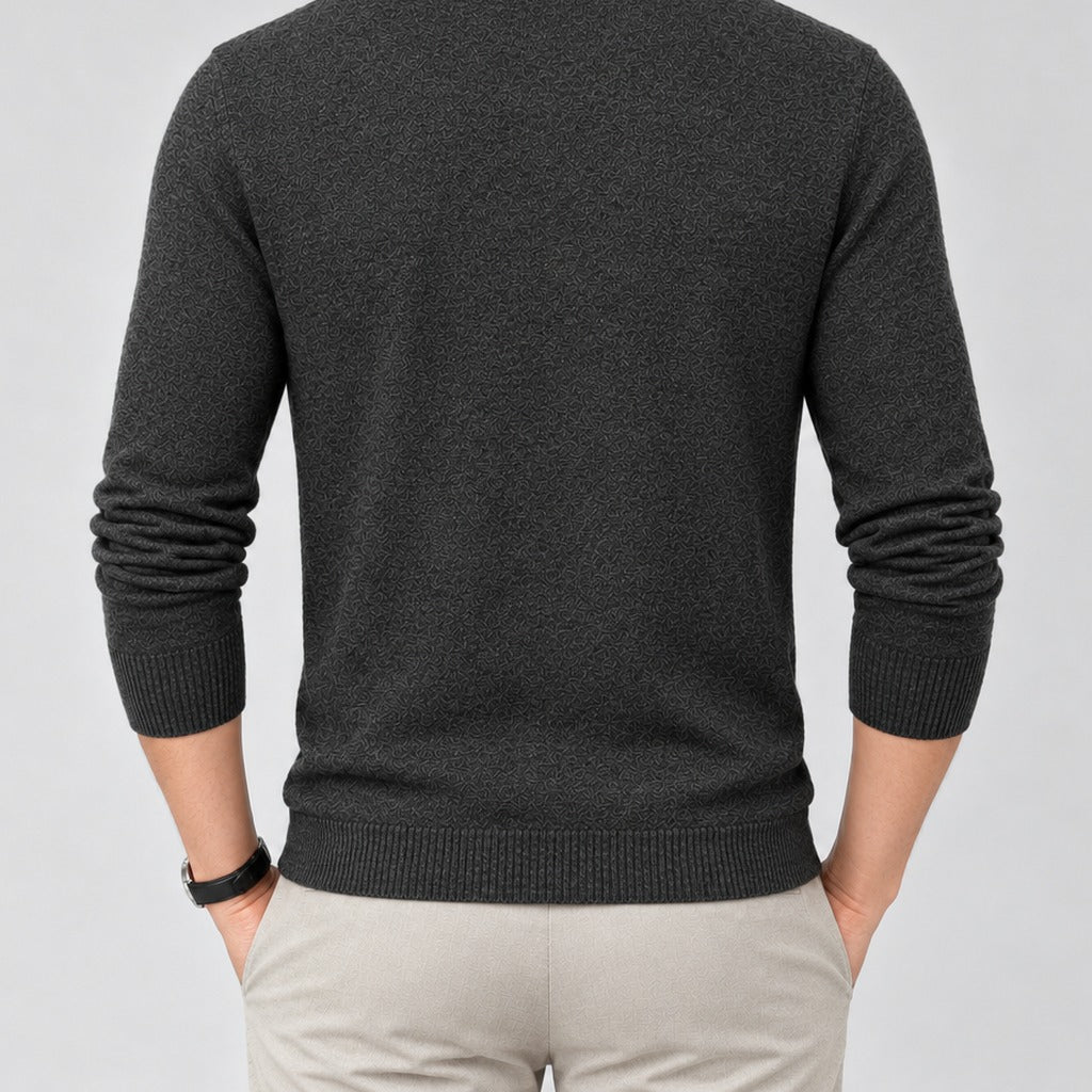 Gudni Mock Neck Sweater - Lead Product Detail