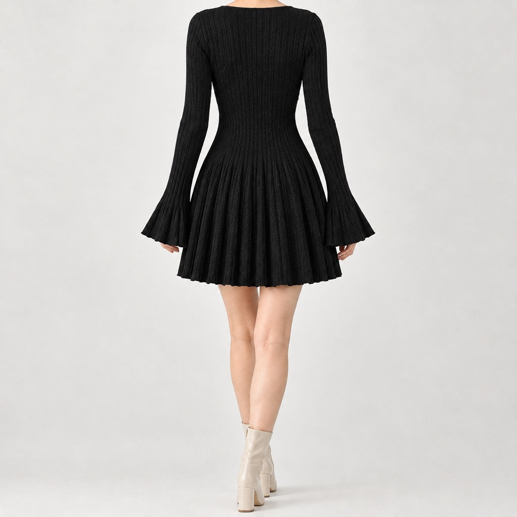 Torunn Ribbed Knit Dress - Lead Product Detail