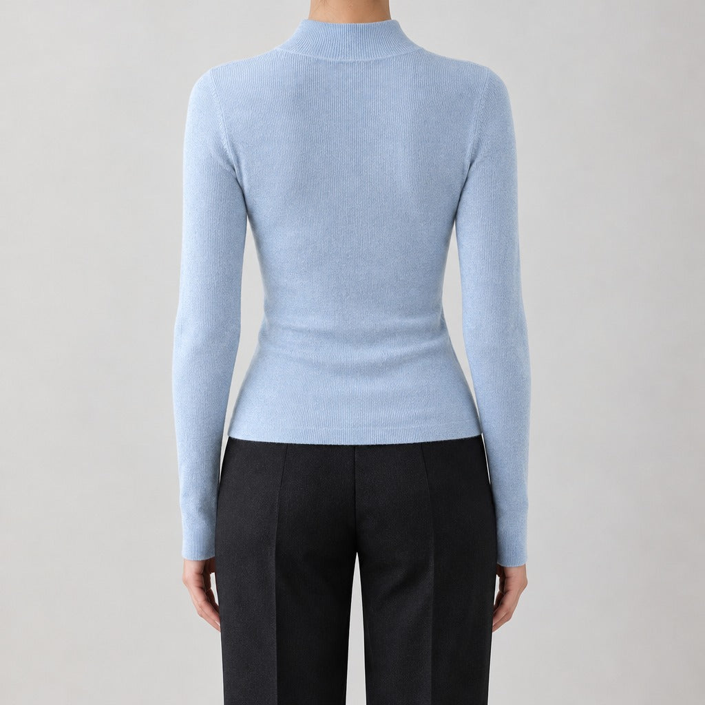 Ulrica Half Turtleneck Top - Lead Product Detail