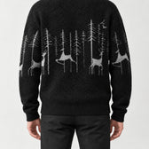 Hreinn Deer Motif Sweater - Lead Product Detail