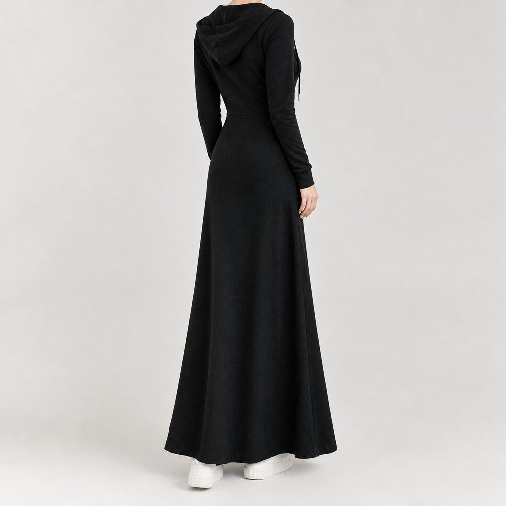 Willemijn Hooded Maxi Dress - Lead Product Detail
