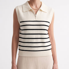 White and Black Striped