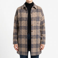 Blue and Tan Check