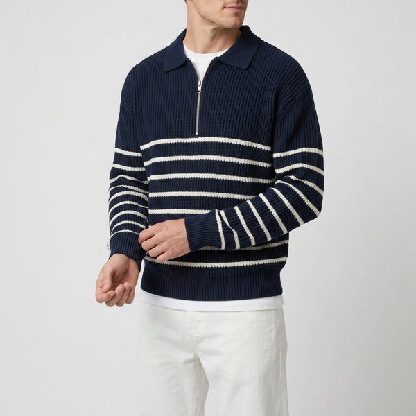 Navy & White