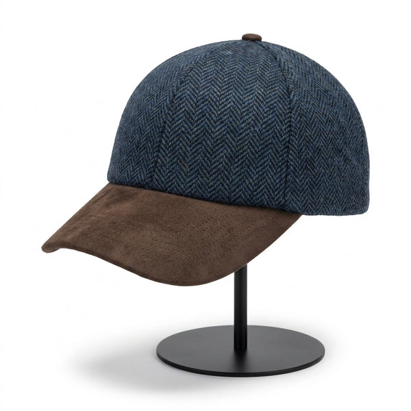 Navy Herringbone
