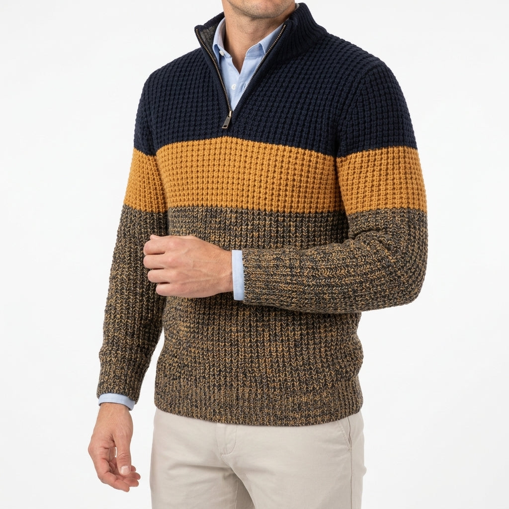 Navy & Mustard