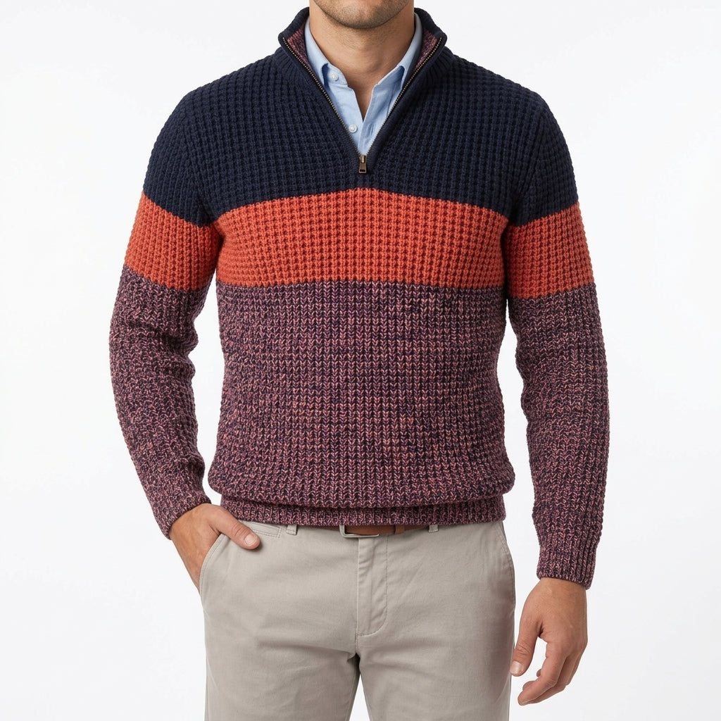 Navy & Burgundy