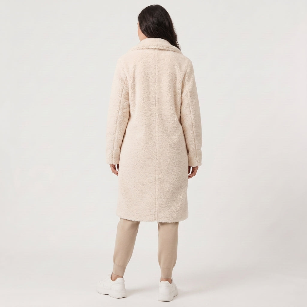 Hattie Longline Teddy Coat