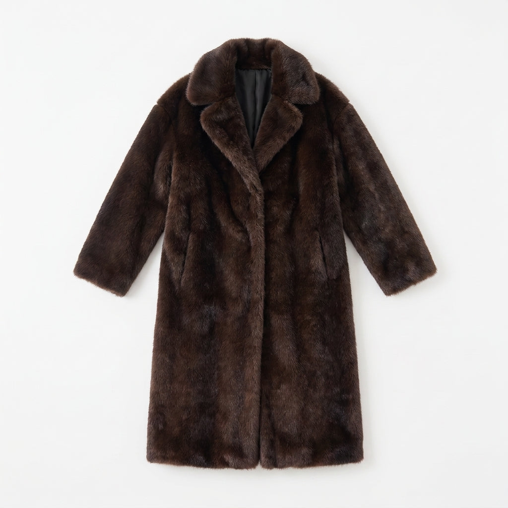 Dulcie Longline Faux Fur Coat