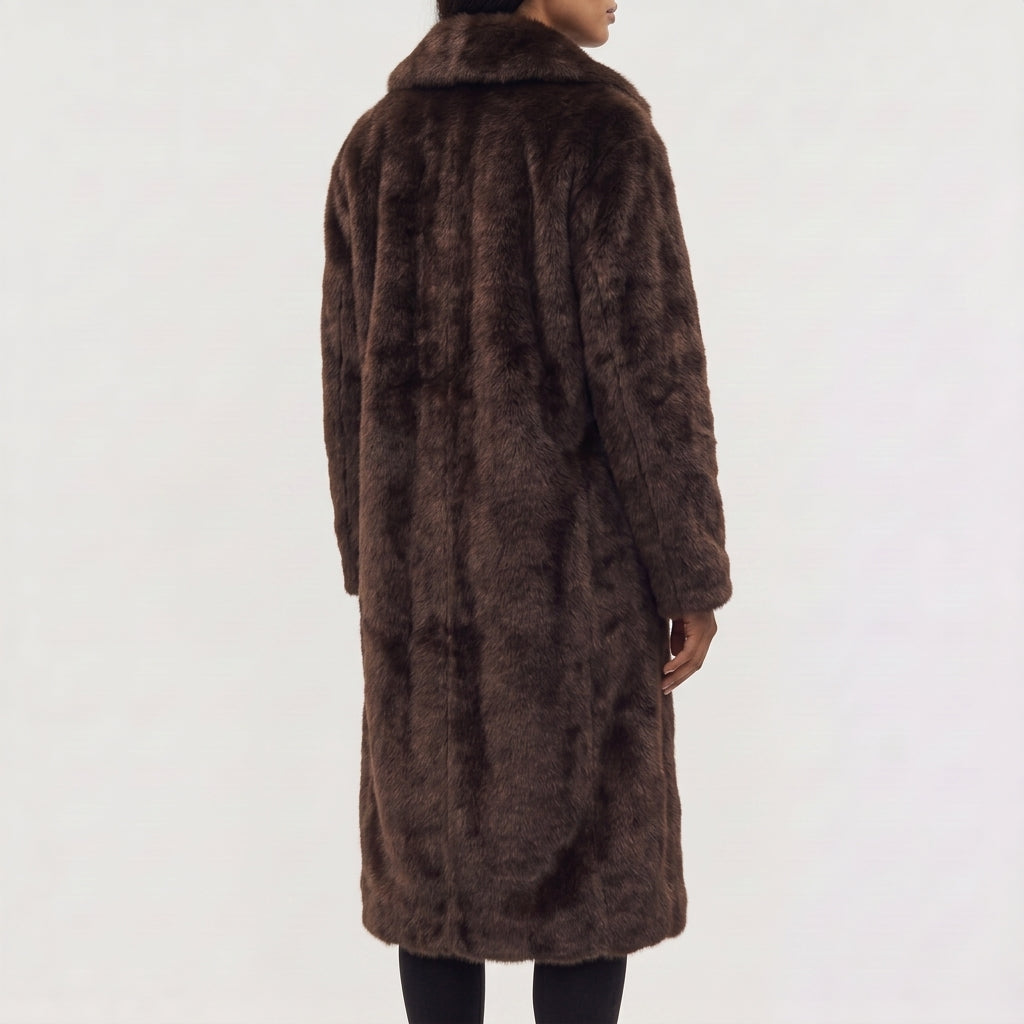 Dulcie Longline Faux Fur Coat