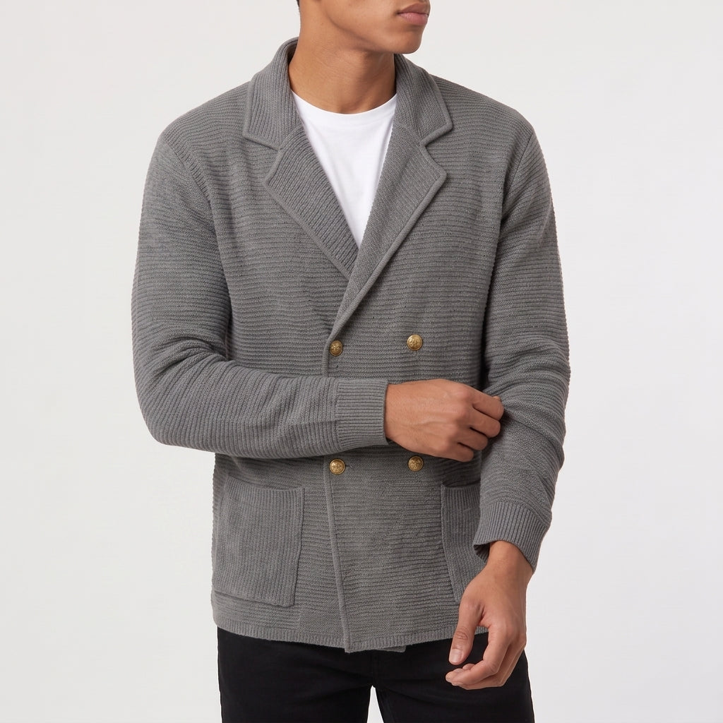 Barnaby Knit Blazer - Grey