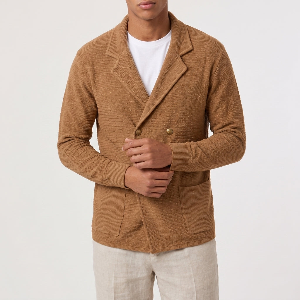 Barnaby Knit Blazer - Camel