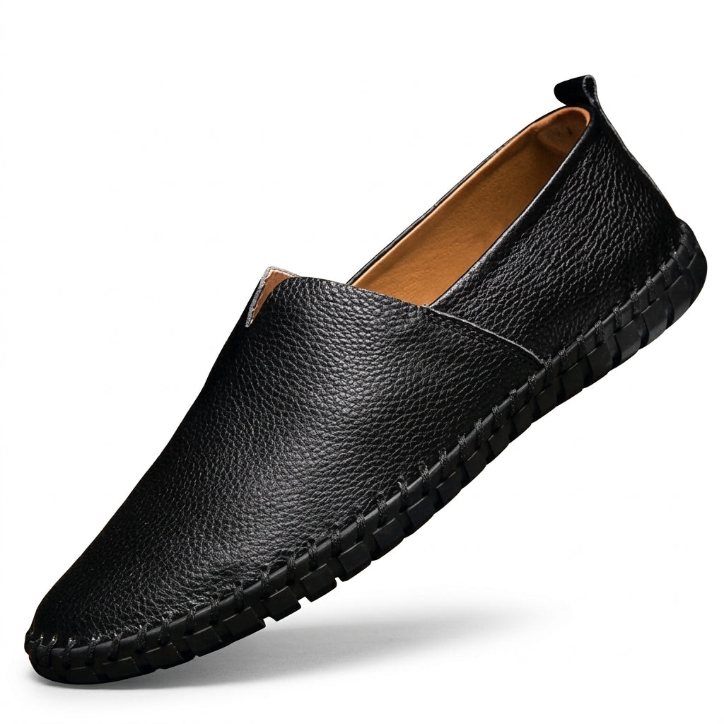 Hamish Leather Loafers - Black