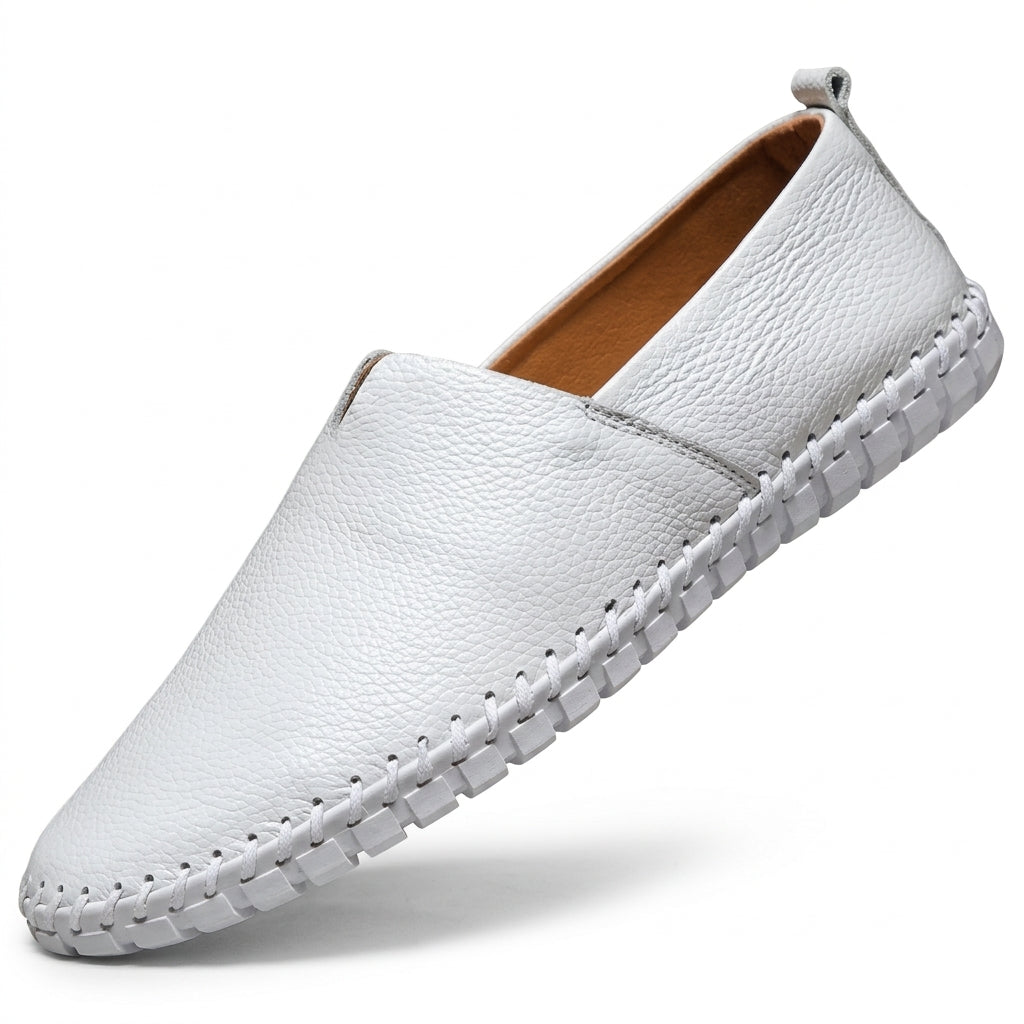 Hamish Leather Loafers - White