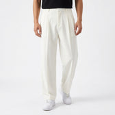 Lachlan Relaxed Pleated Trousers - White