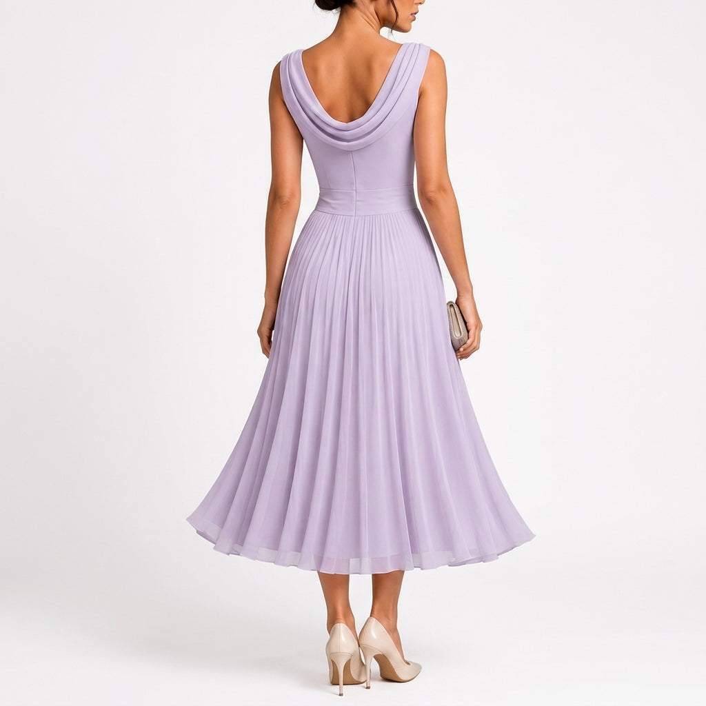 Brigitte Cowl Neck Dress