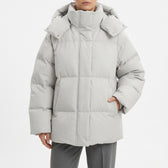 IlIlse Hooded Puffer Coat - White