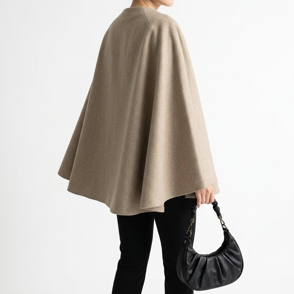 Tilde Stand Collar Cape