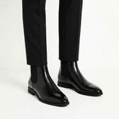 Rufus Cap Toe Chelsea Boots - Black