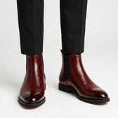 Rufus Cap Toe Chelsea Boots - Oxblood