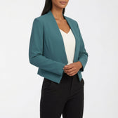 Ada Collarless Blazer - Teal