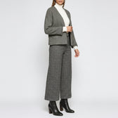 Thora Check Culottes - Grey Check