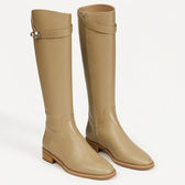 Mette Leather Riding Boots - Tan