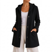 Birgit Hooded Coat - Black