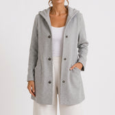Birgit Hooded Coat - Grey