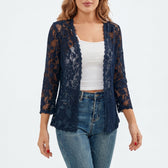 Linn Lace Cardigan - Navy