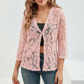 Linn Lace Cardigan - Pink
