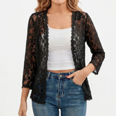 Linn Lace Cardigan - Black