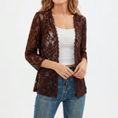 Linn Lace Cardigan - Brown