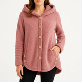Ebba Sherpa Button Jacket - Pink