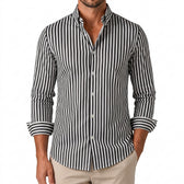 Anders Striped Shirt - Black Stripe