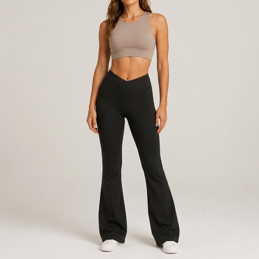 Lykke Crossover Flare Leggings