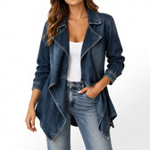 Kaja Denim Waterfall Jacket - Dark Wash