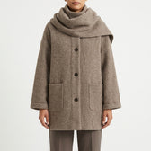 Annelie Scarf Collar Coat