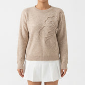 Thyra Flower Sweater - Oatmeal