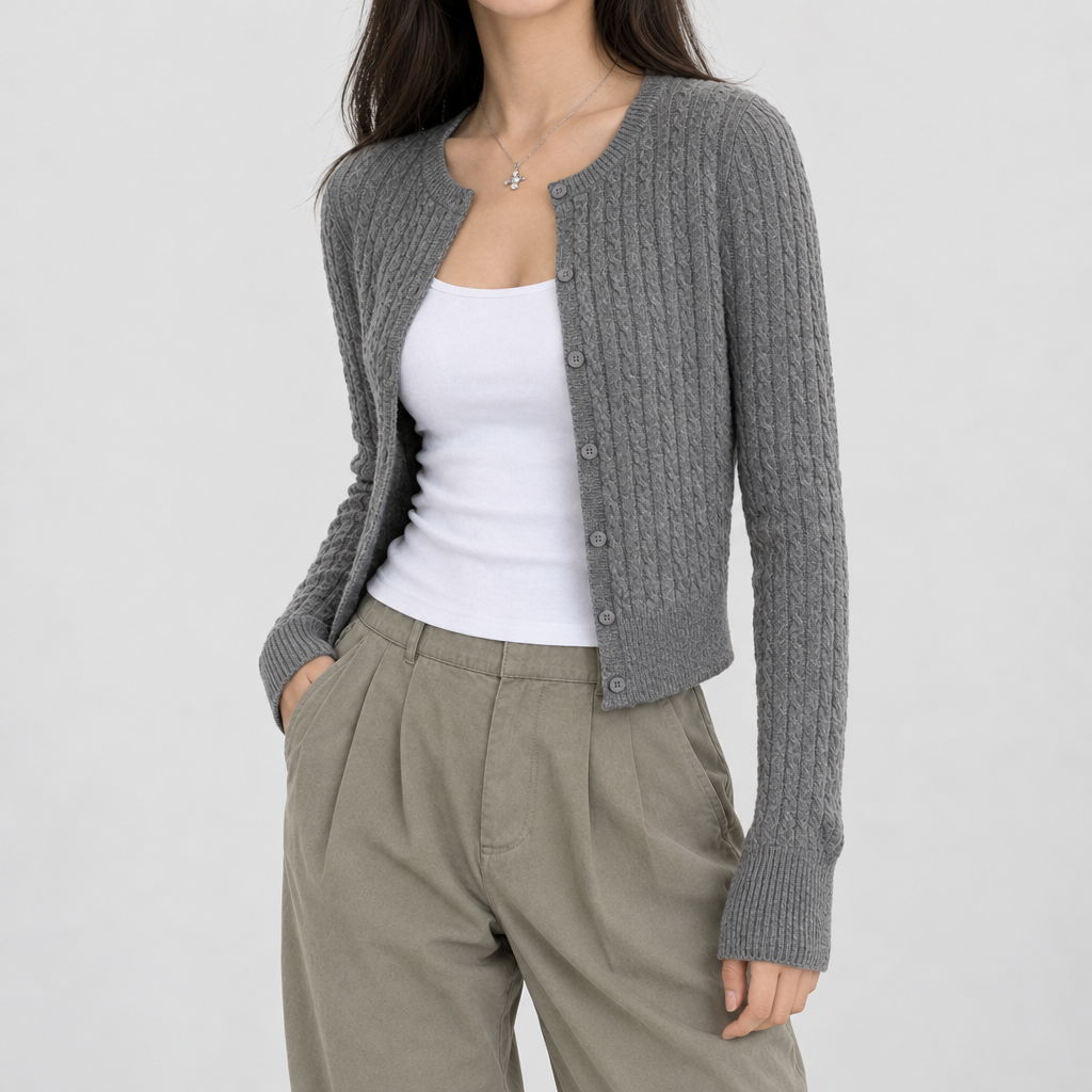 Isabella Cable Cardigan