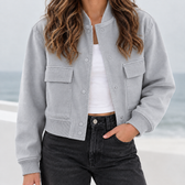 Danique Utility Jacket - Slate Gray