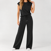 Lisa Wide Leg Set - Black