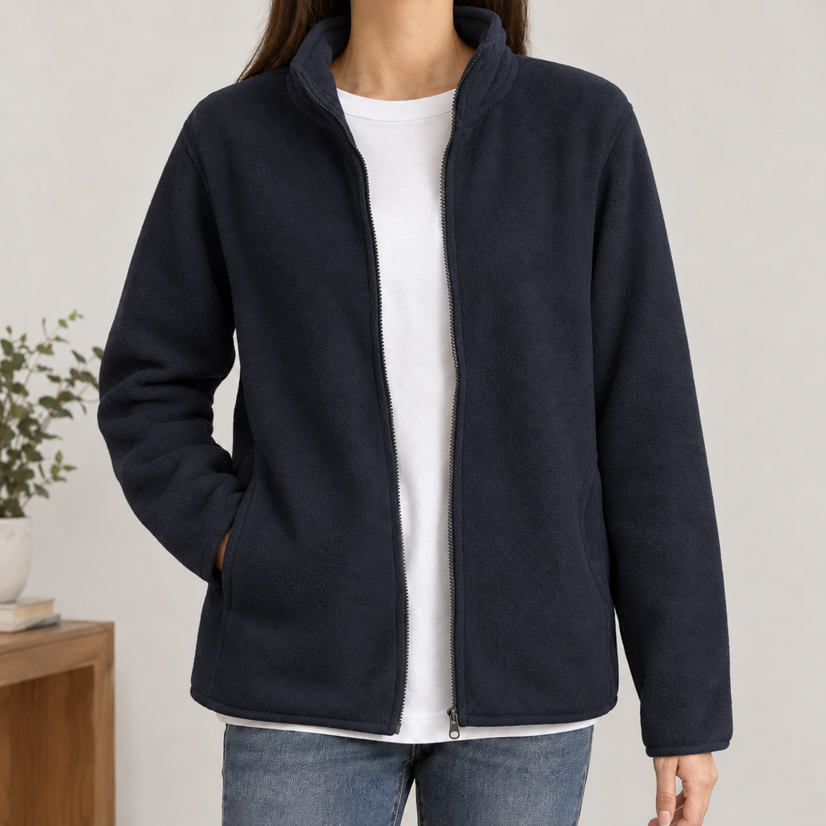 Augustin Cashmere Jacket - Navy Blue