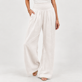 Annick Wide Leg Pants - White