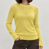 Erica Sheer Knit Sweater - Yellow