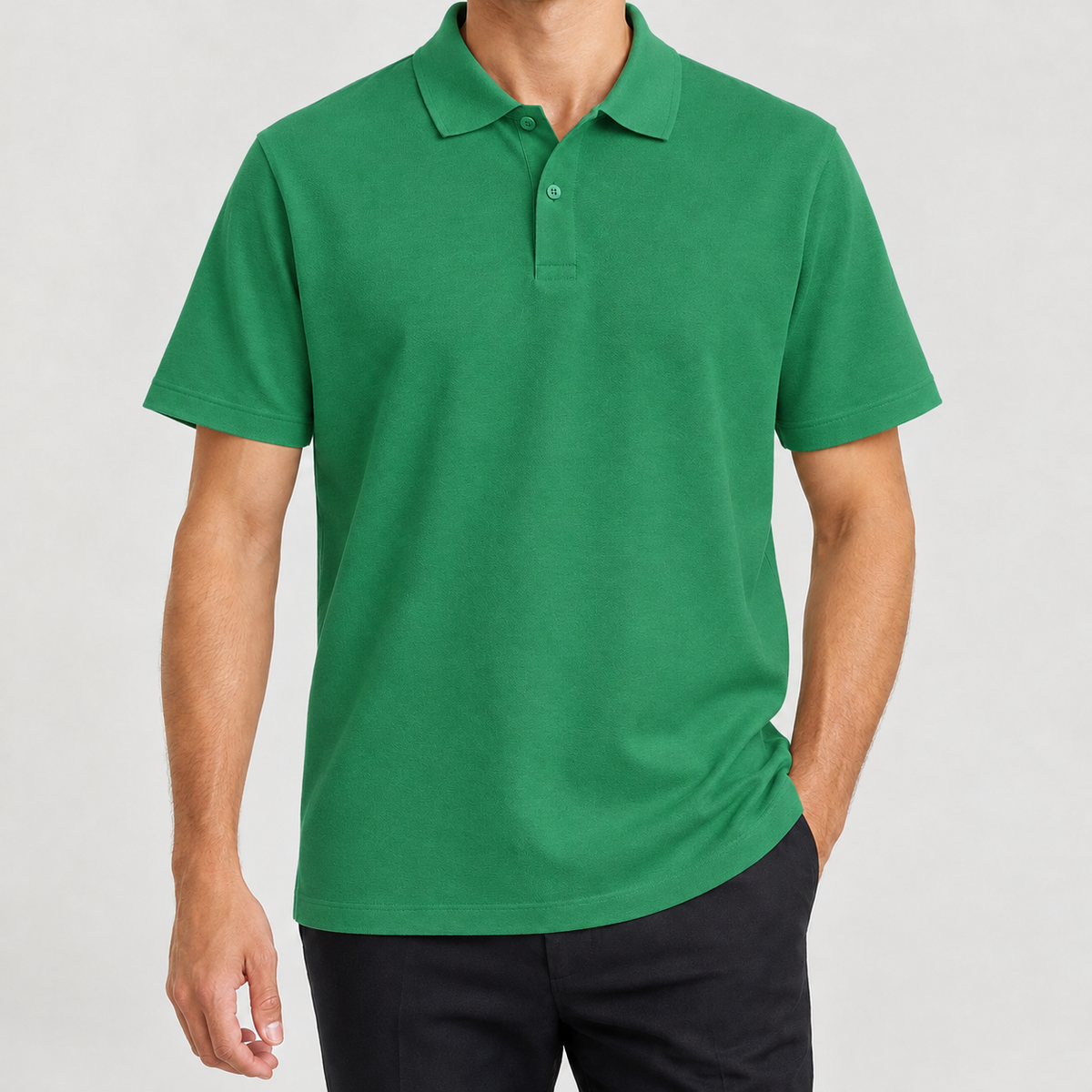 Matthias Cotton Polo Shirt - Green