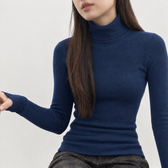 Annemette Turtleneck Sweater - Dark Blue